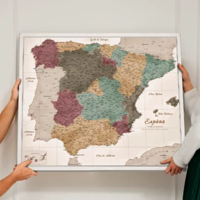 Mapa Korkowa Hiszpanii Modern Olive Safari