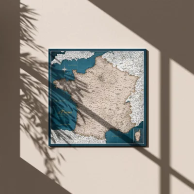 Mapa Korkowa Francji Garnet Glacier