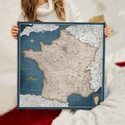 Mapa Korkowa Francji Garnet Glacier