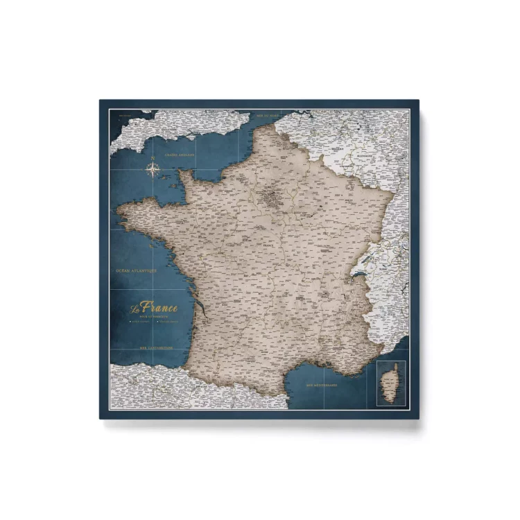 Mapa Korkowa Francji Garnet Glacier