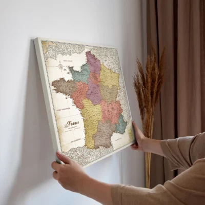 Mapa Korkowa Francji Gold Multicolor