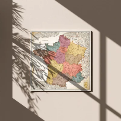 Mapa Korkowa Francji Gold Multicolor