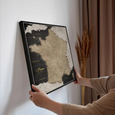 Mapa Korkowa Francji Golden Starry Night