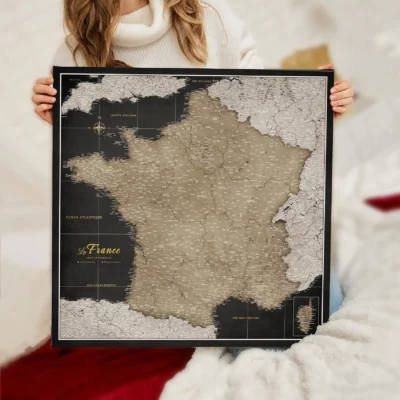 Mapa Korkowa Francji Golden Starry Night