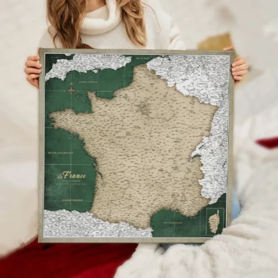 Mapa Korkowa Francji Green