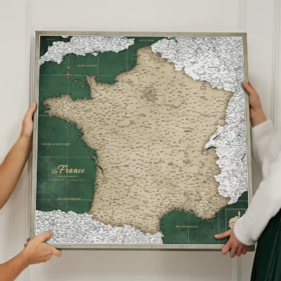 Mapa Korkowa Francji Green