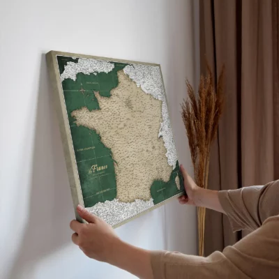Mapa Korkowa Francji Green