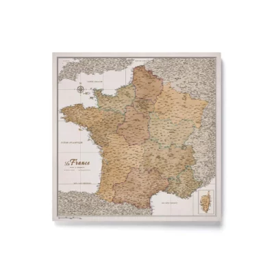 Mapa Korkowa Francji do wpinania Cream Multicolor