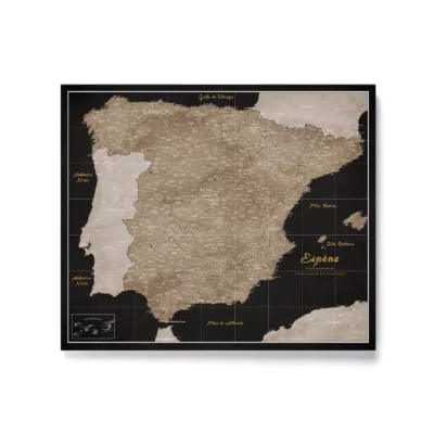 Mapa Korkowa Hiszpanii Golden Starry Night
