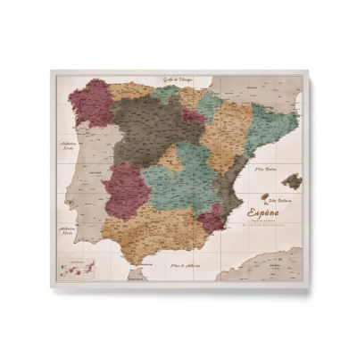 Mapa Korkowa Hiszpanii Modern Olive Safari