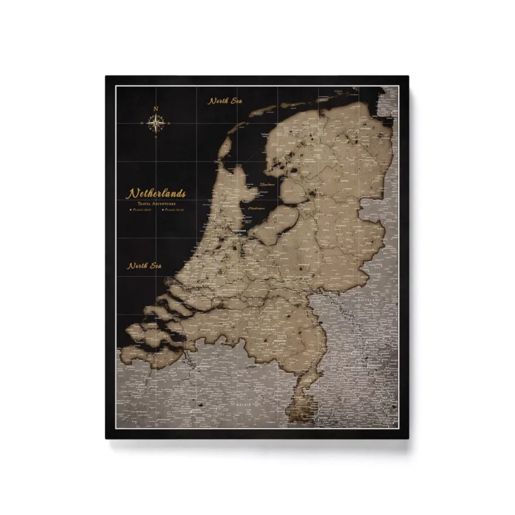 Mapa Korkowa Holandii do wpinania Golden Starry Night
