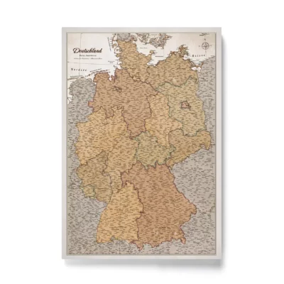 Mapa Korkowa Niemiec Cream Multicolor