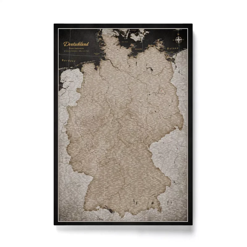 Mapa Korkowa Niemiec Golden Starry Night