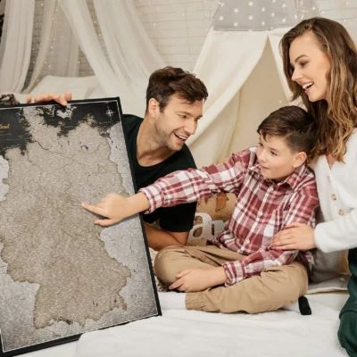 Mapa Korkowa Niemiec Golden Starry Night