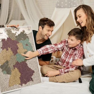 Mapa Korkowa Niemiec Modern Olive Safari