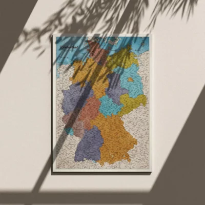 Mapa Korkowa Niemiec Multicolor