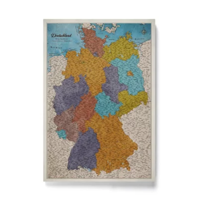 Mapa Korkowa Niemiec Multicolor