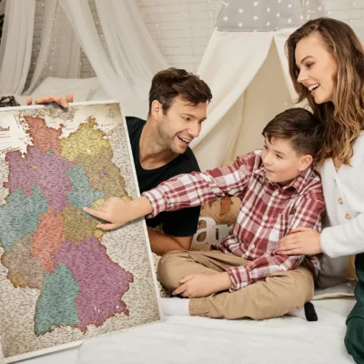 Mapa Korkowa Niemiec Vintage