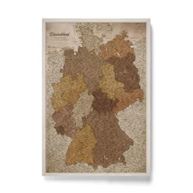 Mapa Korkowa Niemiec Vintage Earthy Meadows
