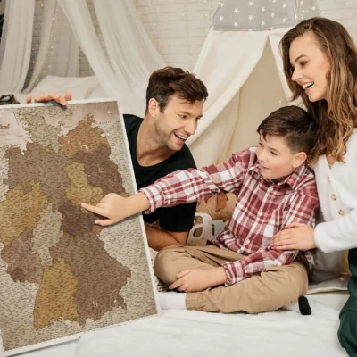 Mapa Korkowa Niemiec Vintage Earthy Meadows