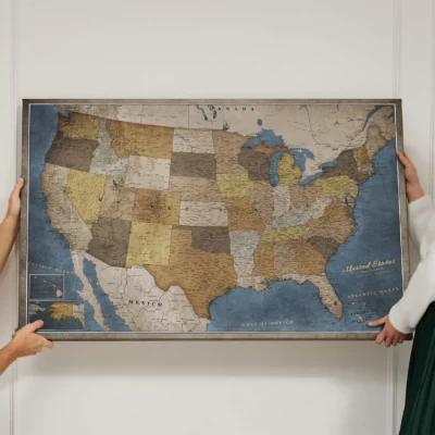 Mapa Korkowa USA Blue-Grey Harbor