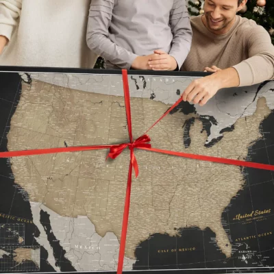 Mapa Korkowa USA Golden Starry Night