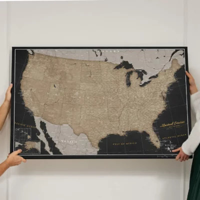 Mapa Korkowa USA Golden Starry Night
