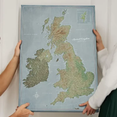 Mapa Korkowa Wielka Brytania i Irlandia Green Valey