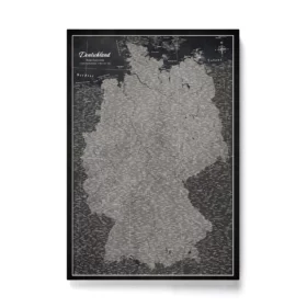 Mapa Niemiec Black And Silver Moon