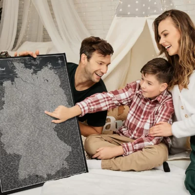 Mapa Niemiec Black And Silver Moon