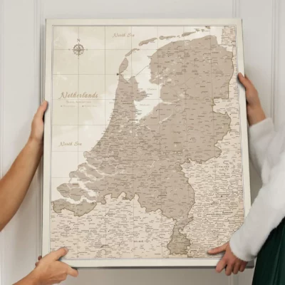 Mapa Korkowa Holandii do wpinania Beige Sand Dunes