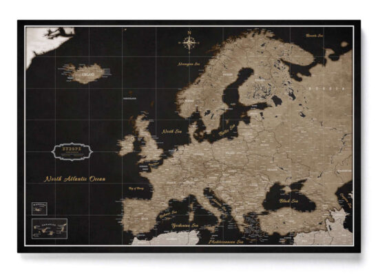 Mapy korkowe jako prezent dla podróżnika – propozycje aranżacji wnętrz