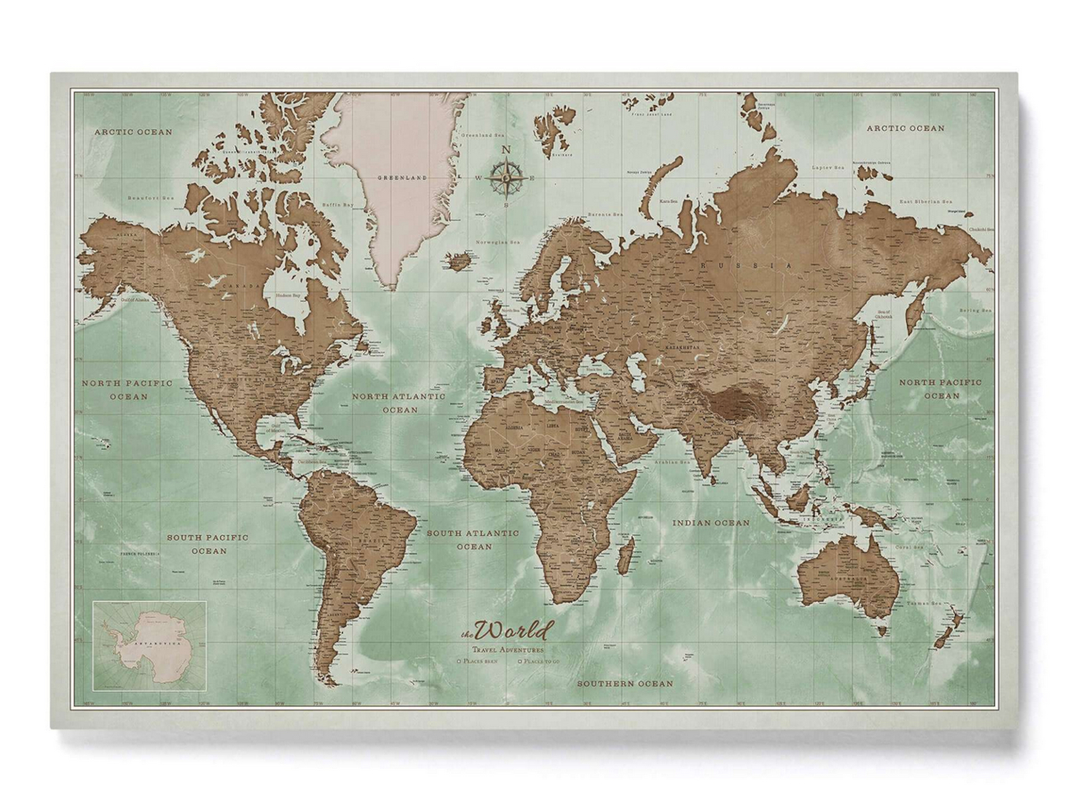 Mapa korkowa świata dla dzieci – nauka geografii przez zabawę